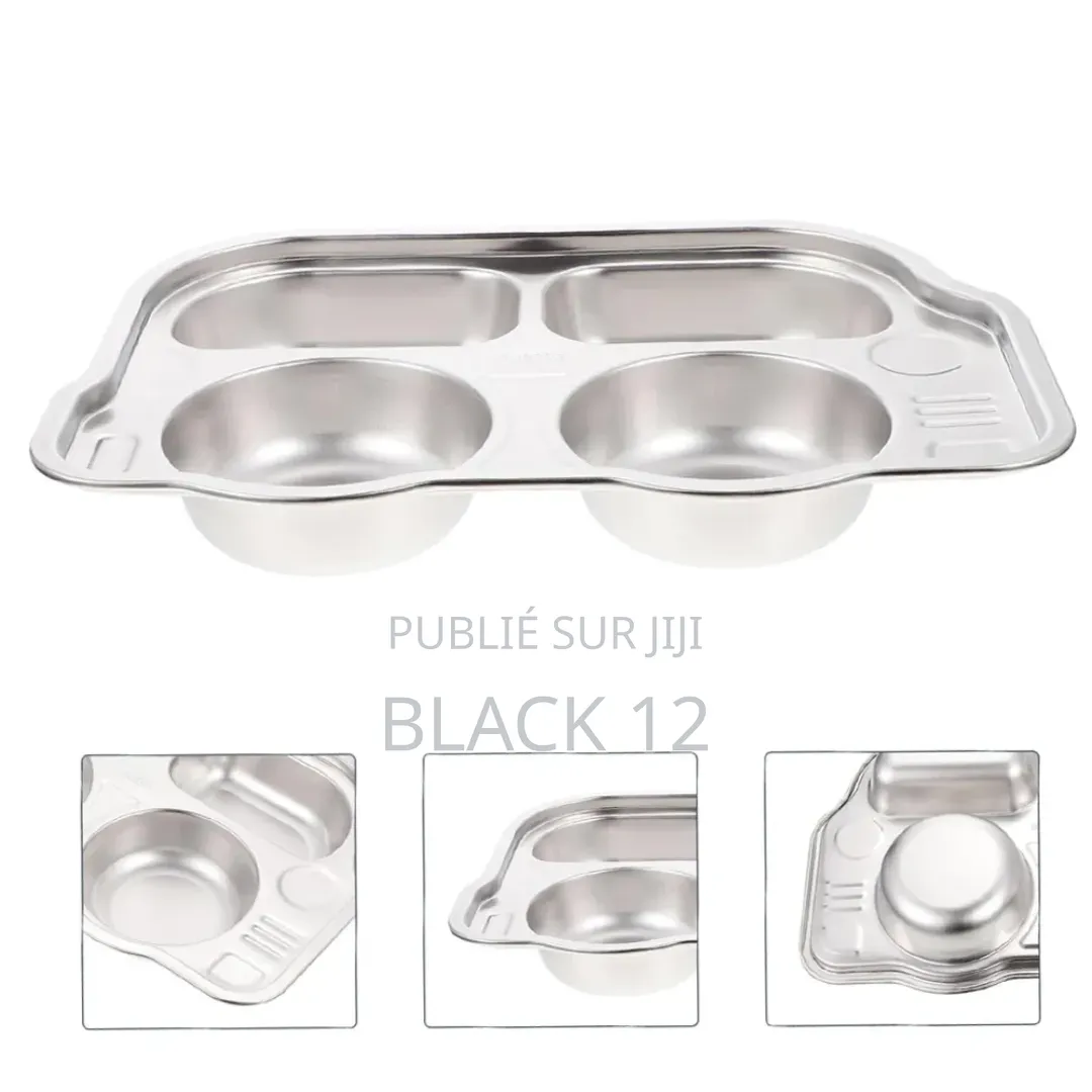 Assiettes À Diner 5/8 en Acier Inoxydable