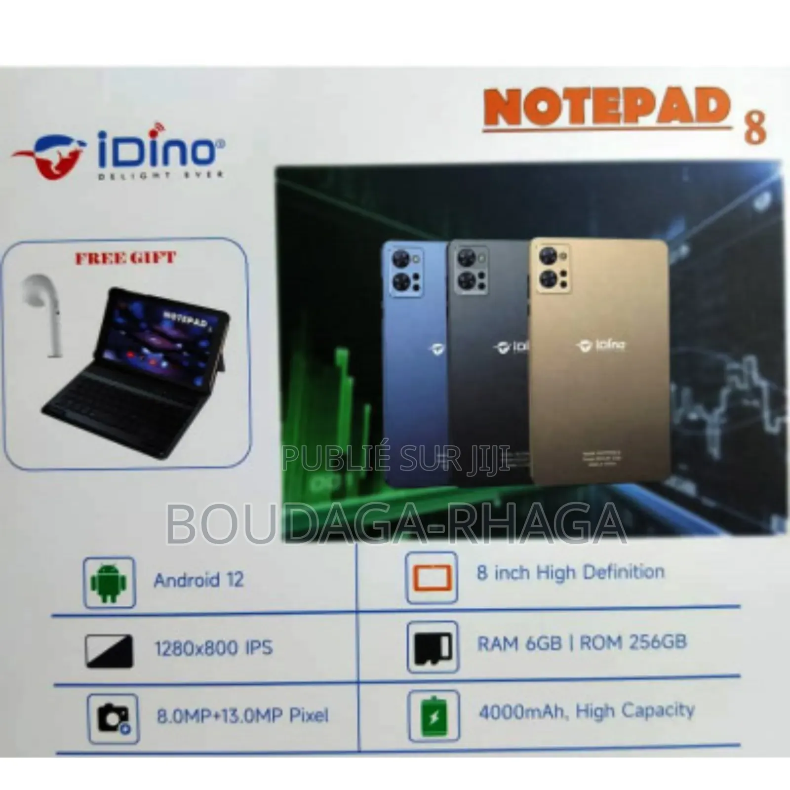 New Idino Note Pad 8 256 GO Autre