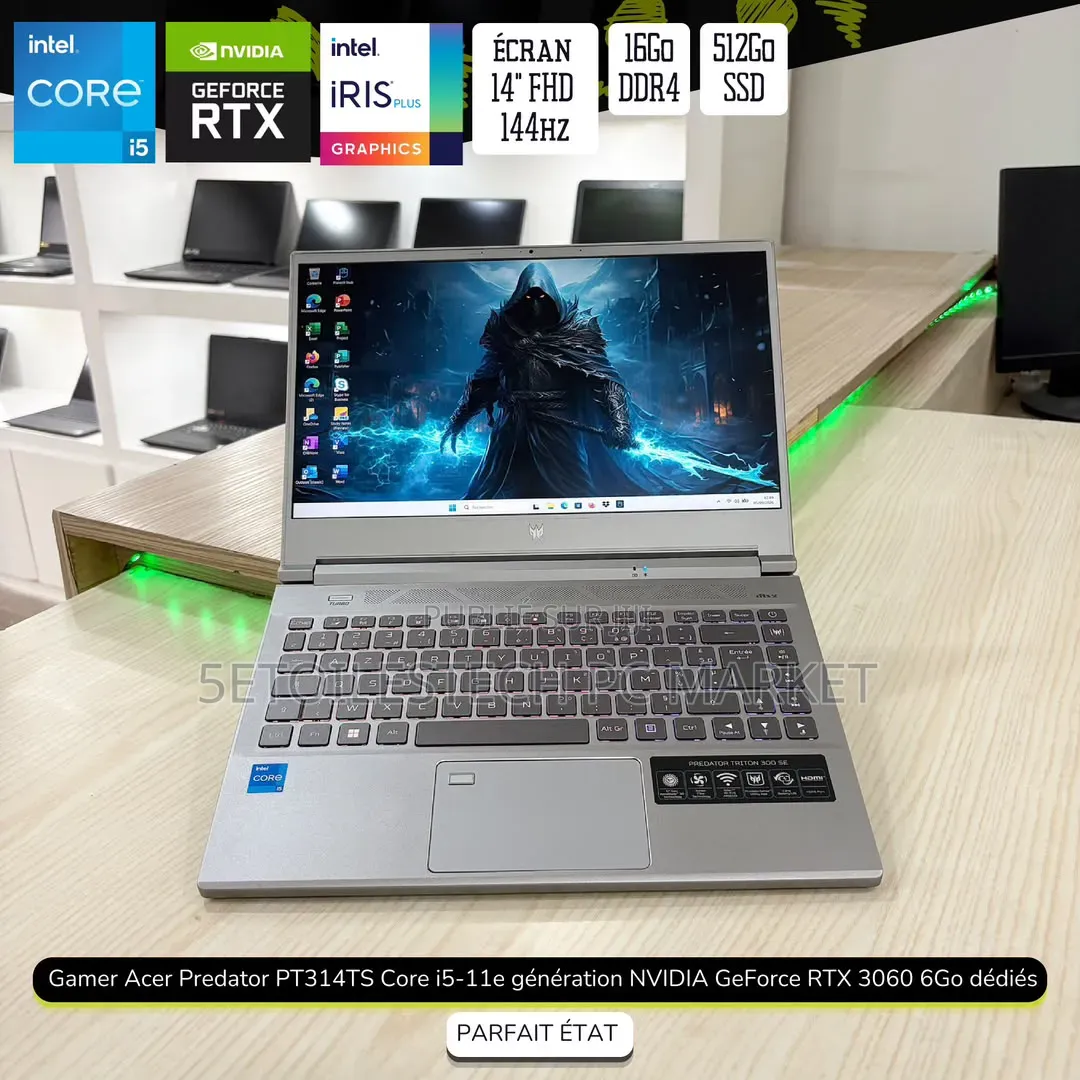 Nouveau Acer Predator Triton 14 AI 16GB Intel Core i5 SSD 512GB