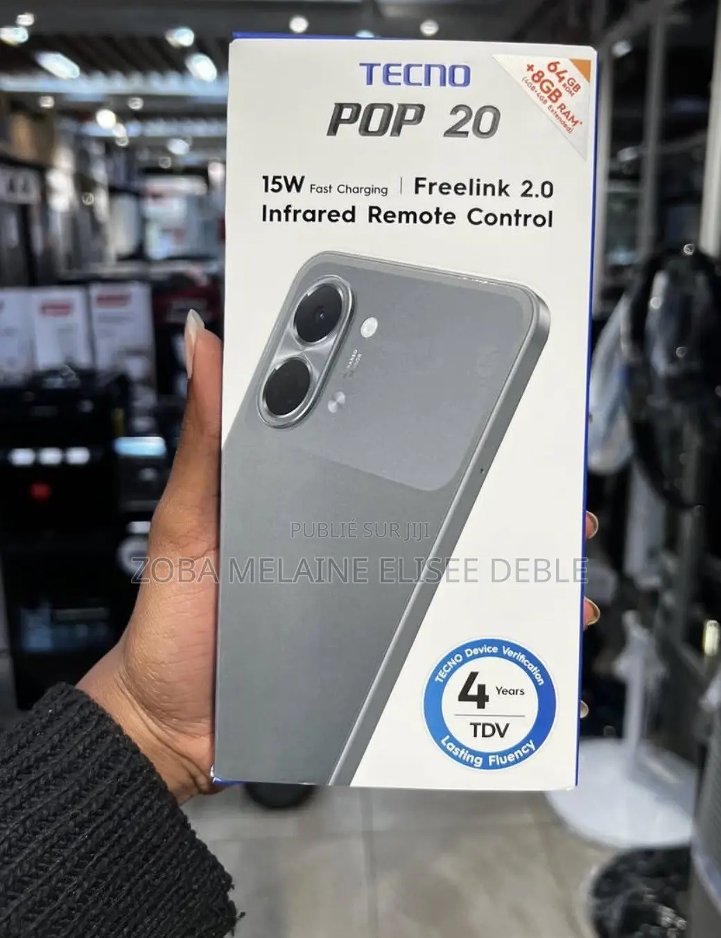 Nouveau Tecno Pop 20 64 GB Bleu