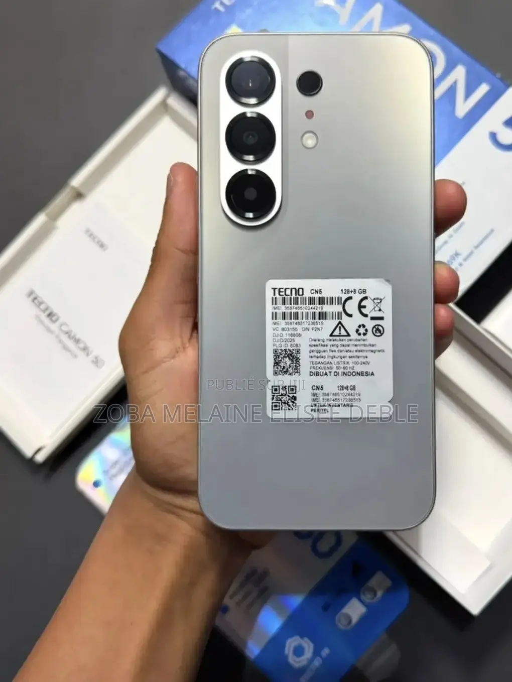 Nouveau Tecno Camon 50 256 GB Gris