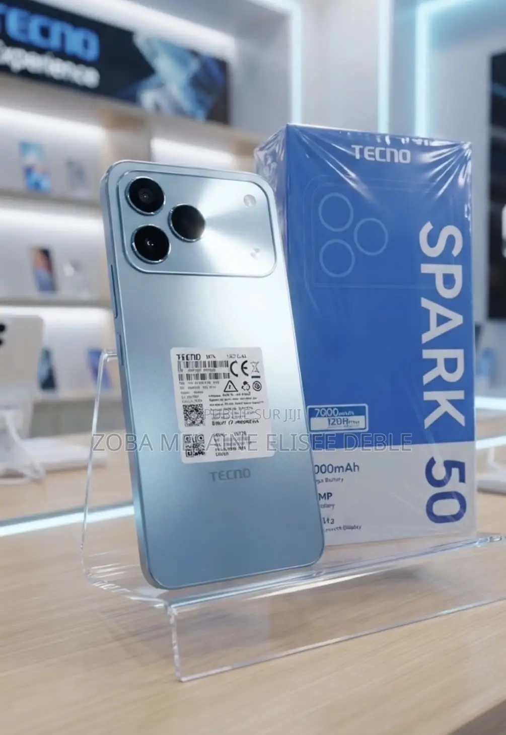 Nouveau Tecno Spark 50 128 GB Bleu