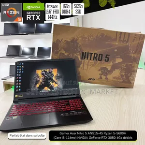 Nouveau Ordinateur portable Acer Nitro 5 16GB AMD Ryzen 5 SSD 512GB