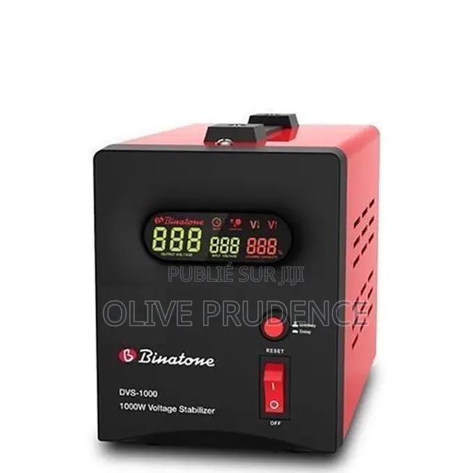 Binatone Stabilisateur Régulateur De Tension - DVS-1000 - Rouge Noir