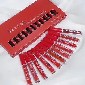 Coffret 12 Rouges À Lèvres Liquides Mats.