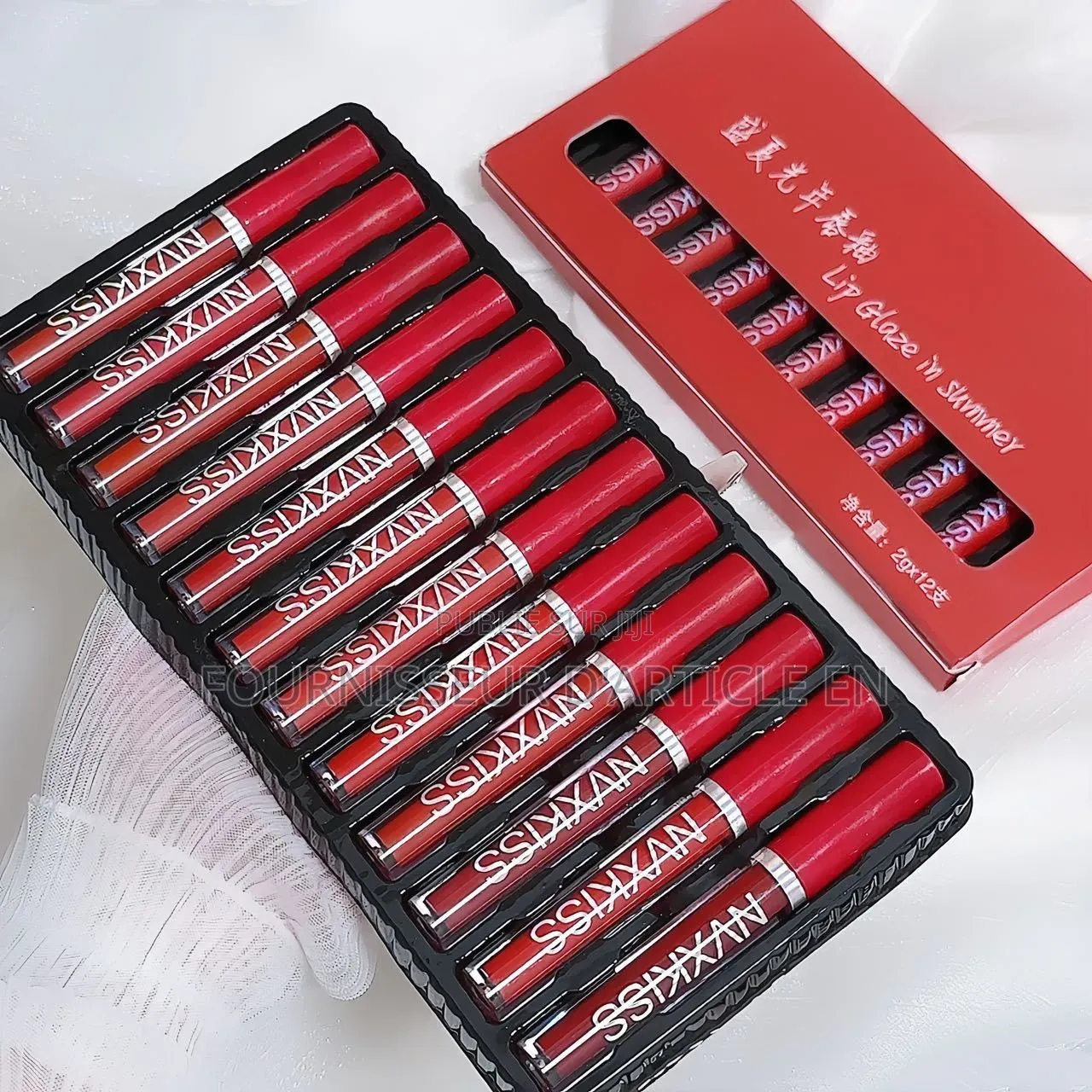 Coffret 12 Rouges À Lèvres Liquides Mats.