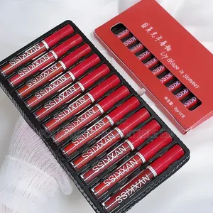Coffret 12 Rouges À Lèvres Liquides Mats.