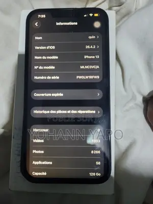 Pomme iPhone 13 128 GB Bleu