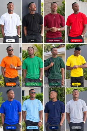 T-Shirt Couleur Unique 100% Coton 350g