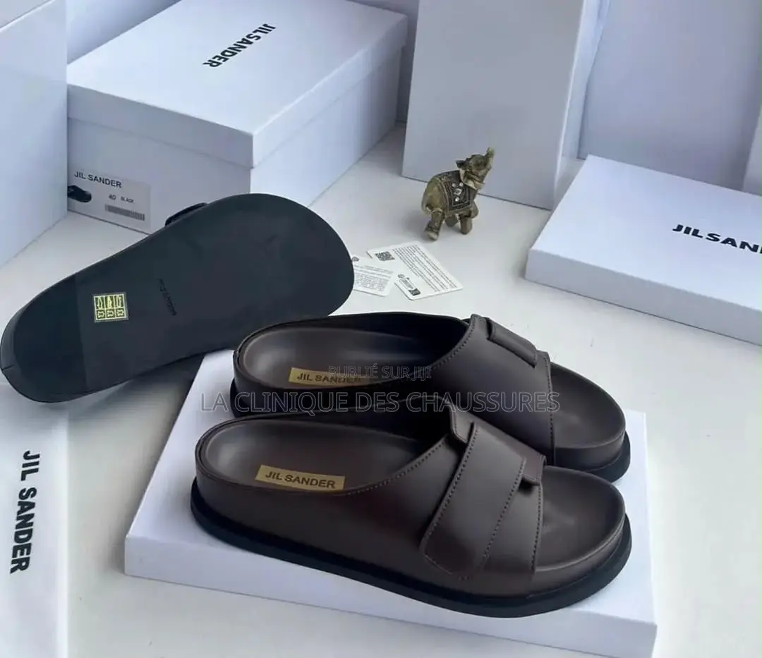 Claquettes en Cuir Jil Sander