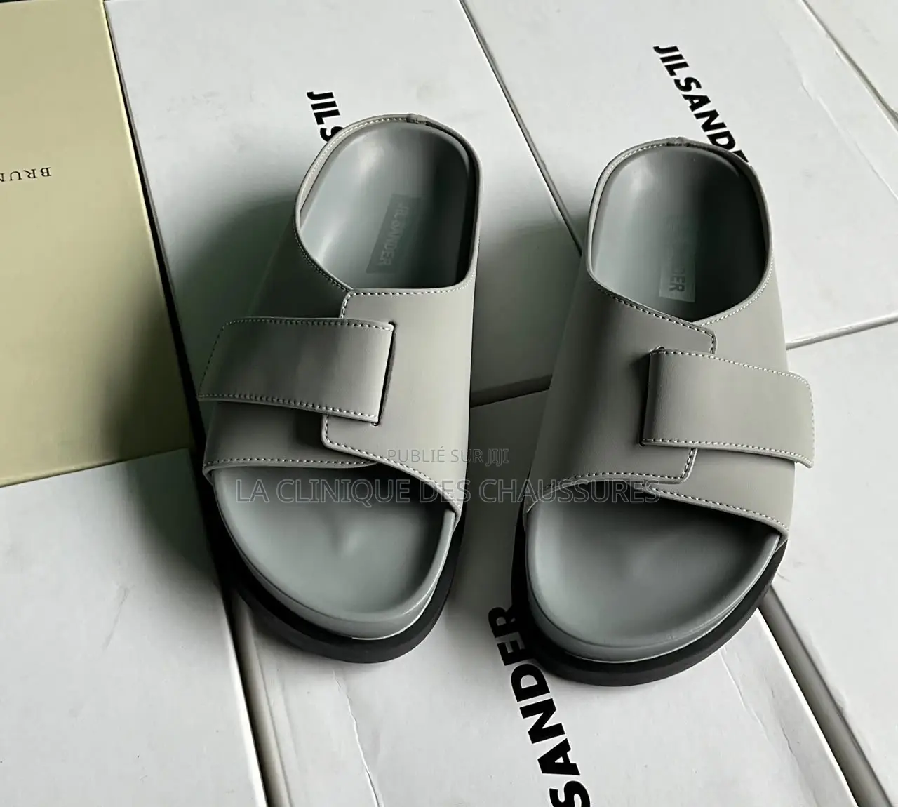 Claquettes en Cuir Jil Sander