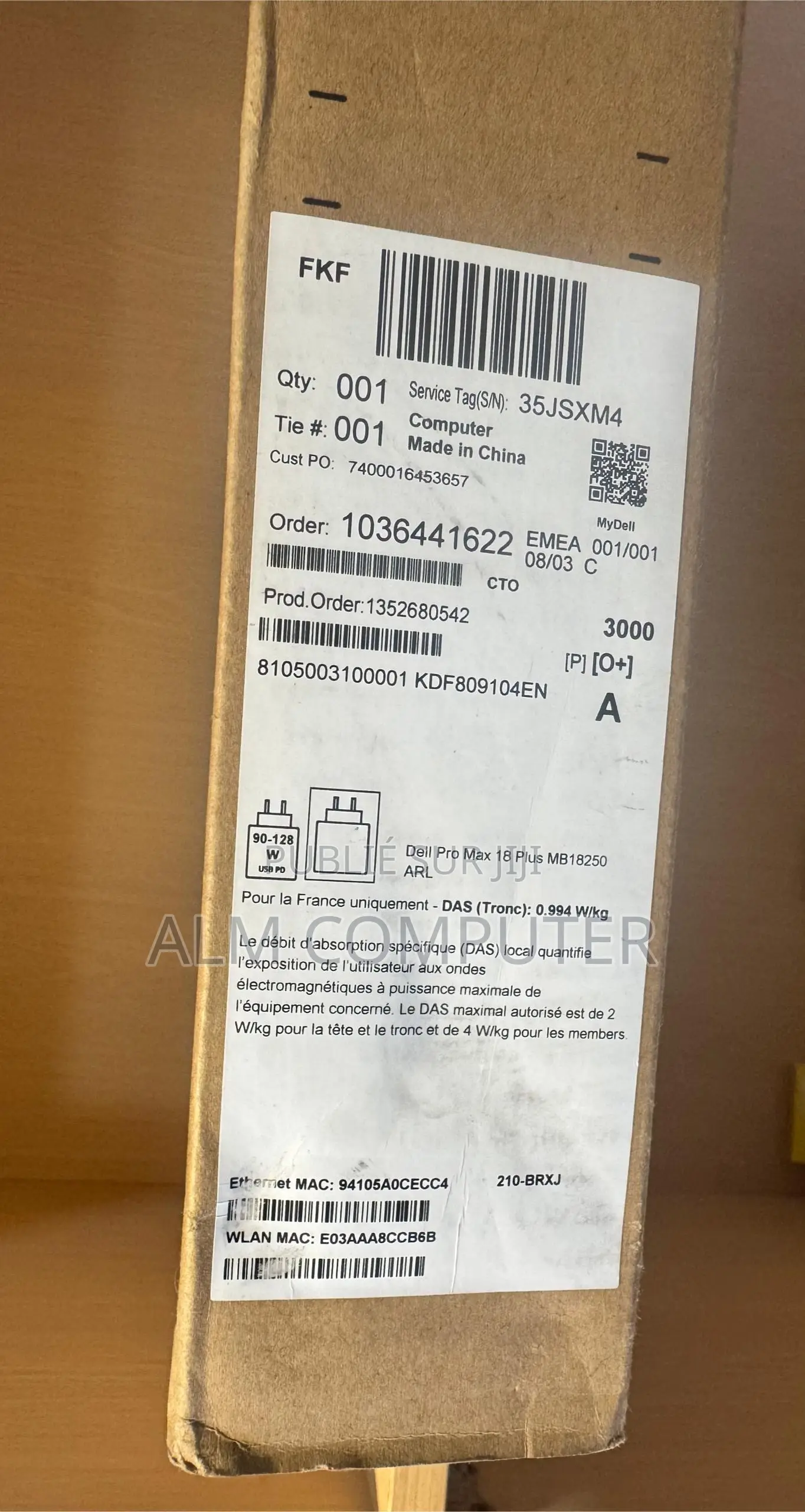 Nouveau Dell Pro Max 16 32GB Intel Core Ultra 7 SSD 1T