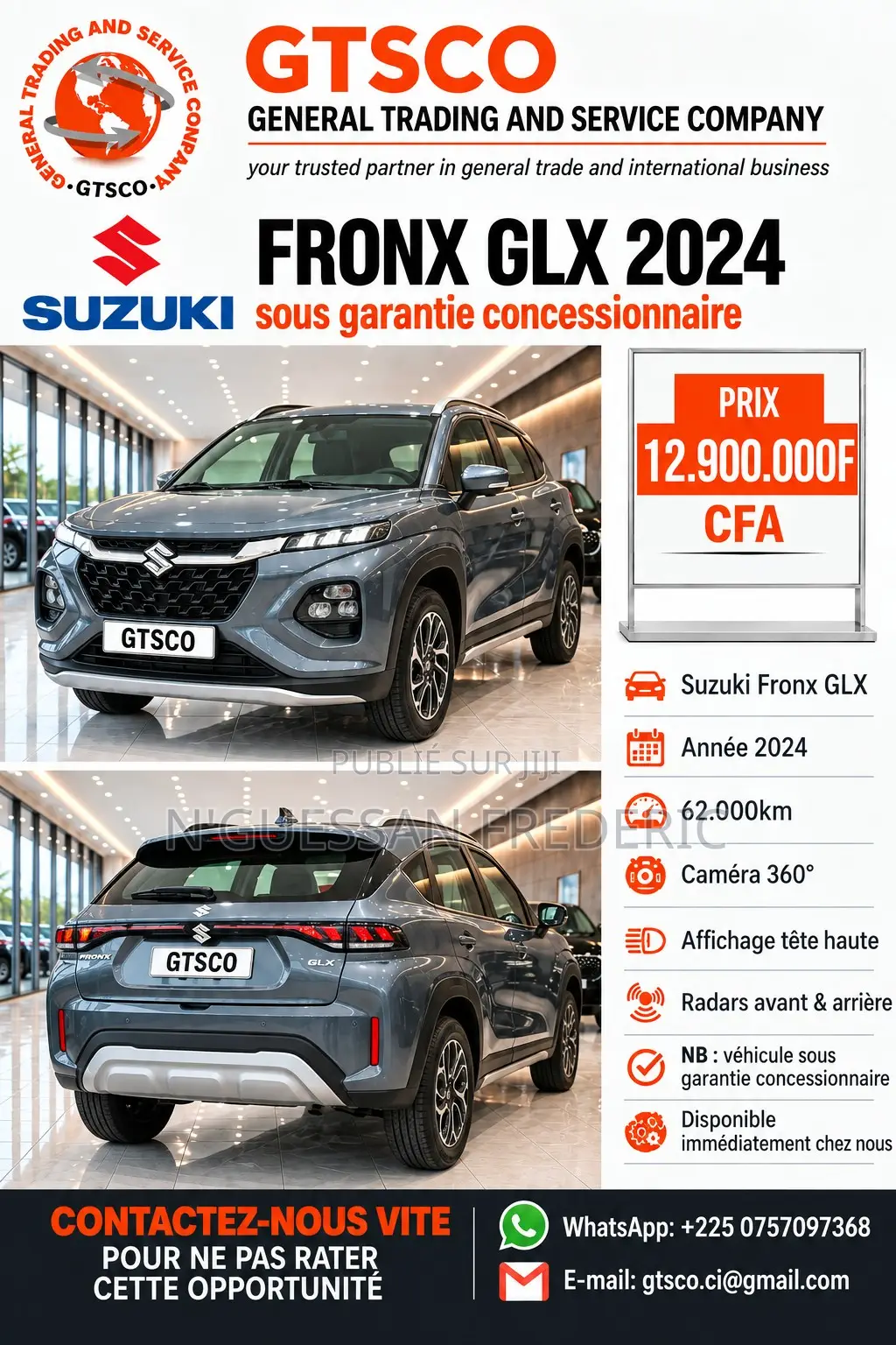 Suzuki Fronx 2024 Gris