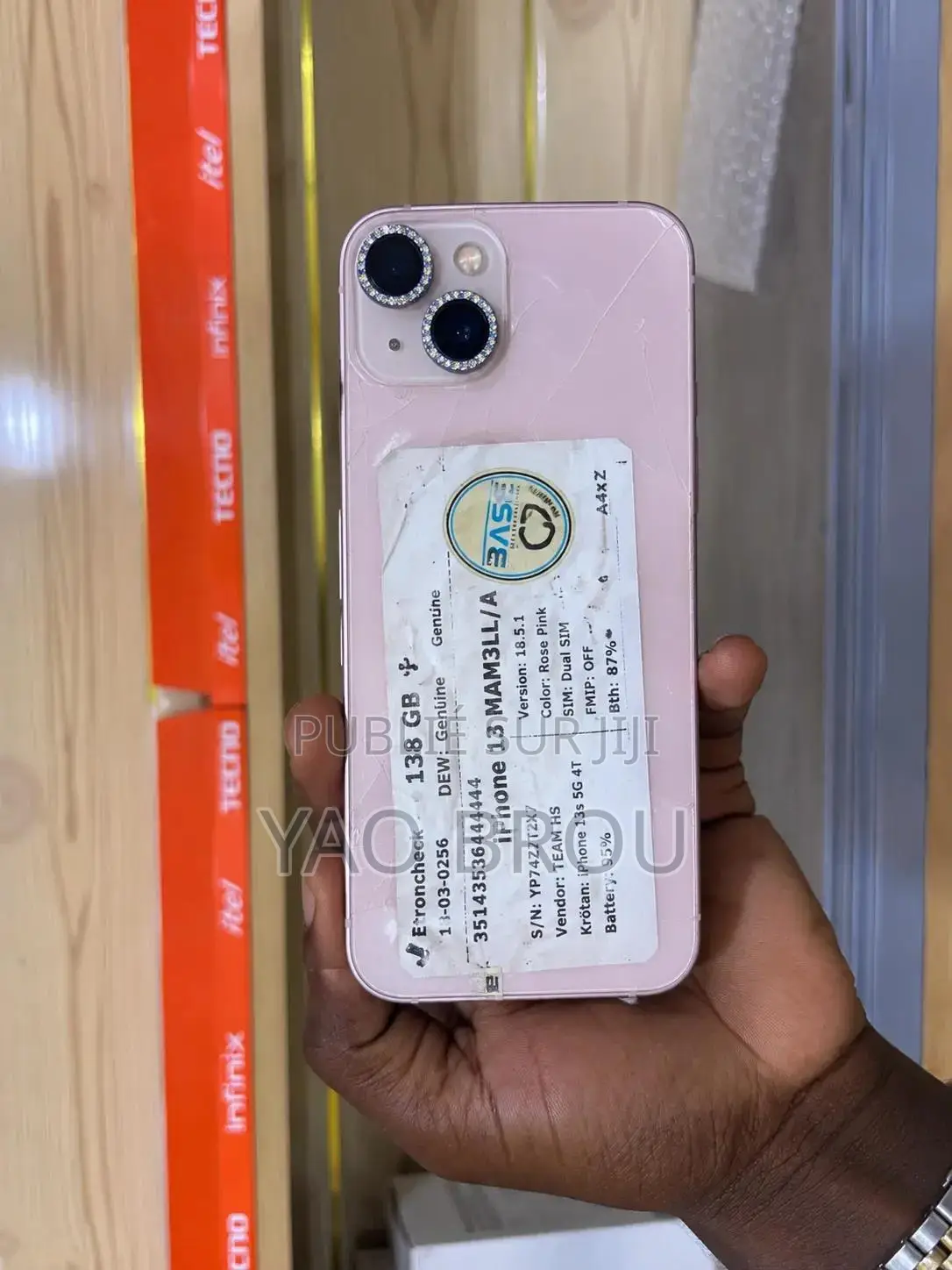 Pomme iPhone 13 128 GB Rose