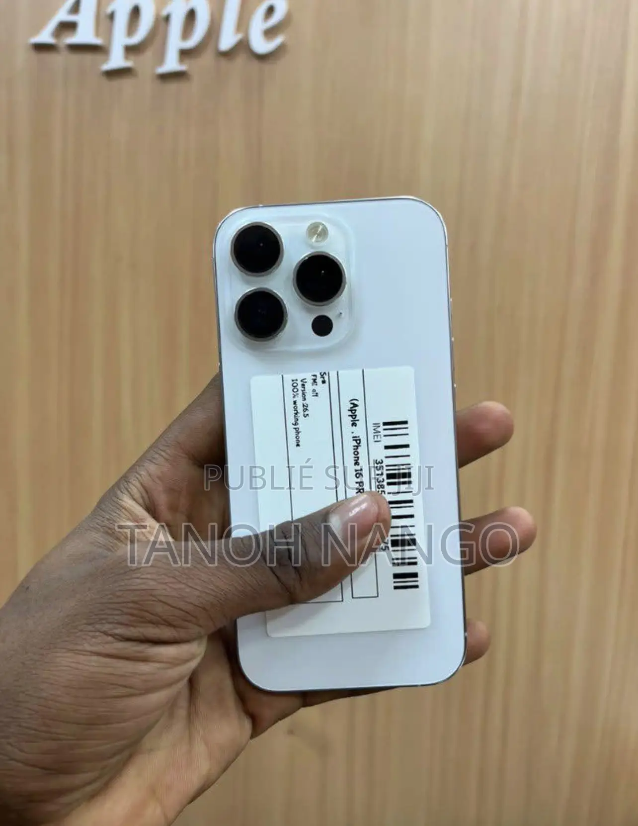 Pomme iPhone 16 Pro 128 GB Argenté