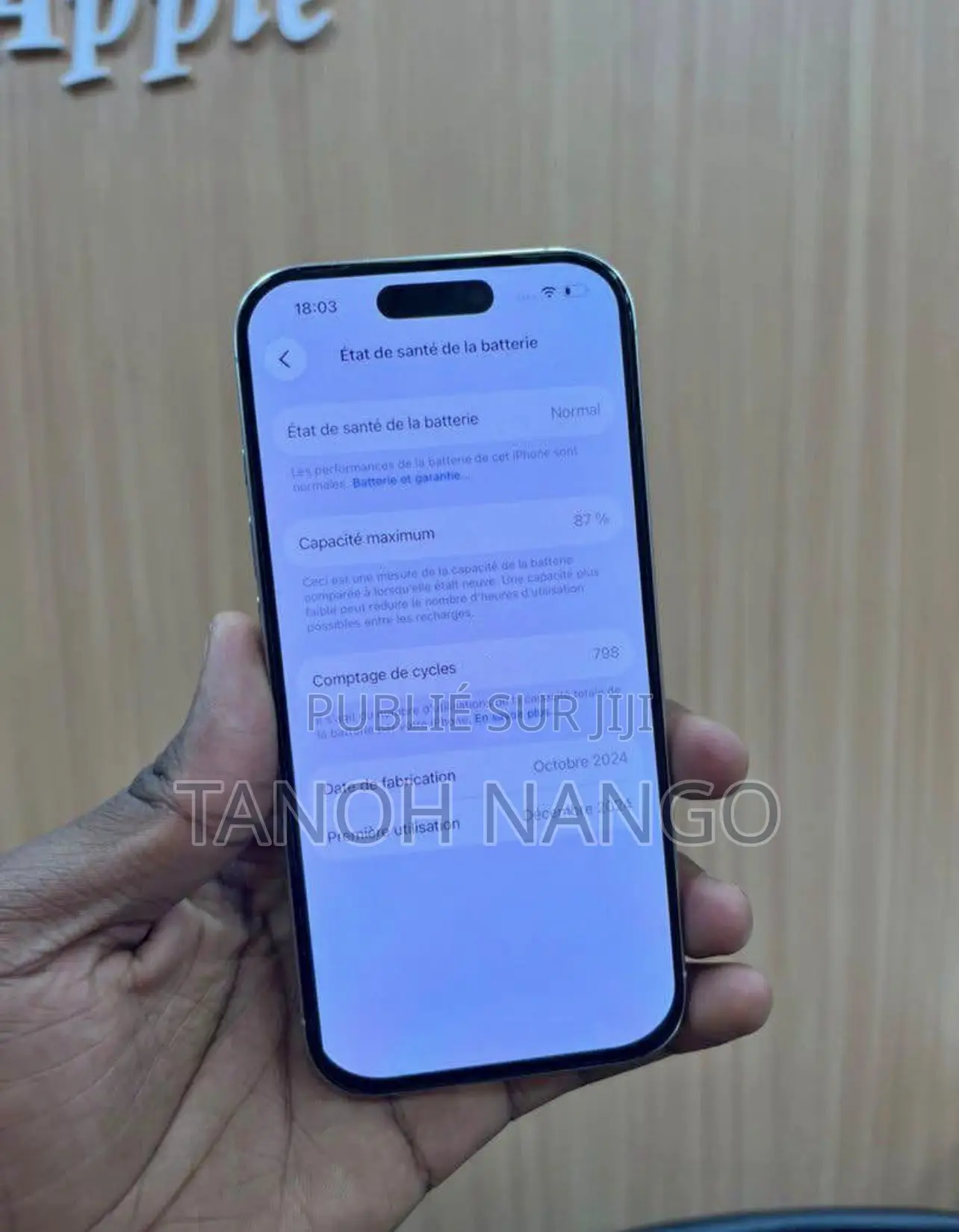 Pomme iPhone 16 Pro 128 GB Argenté