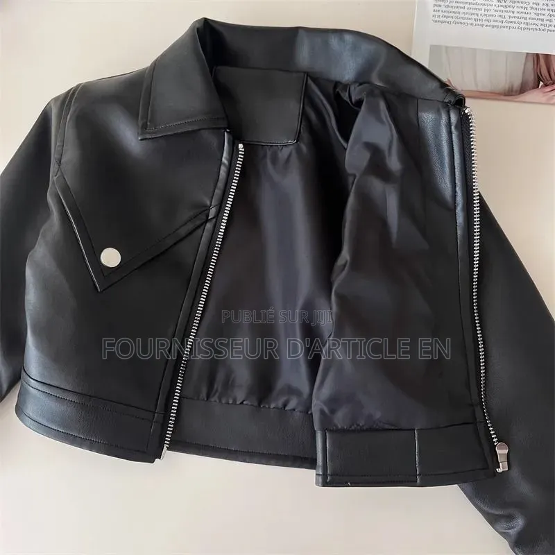 Ensemble Veste en Cuir Pour Filles
