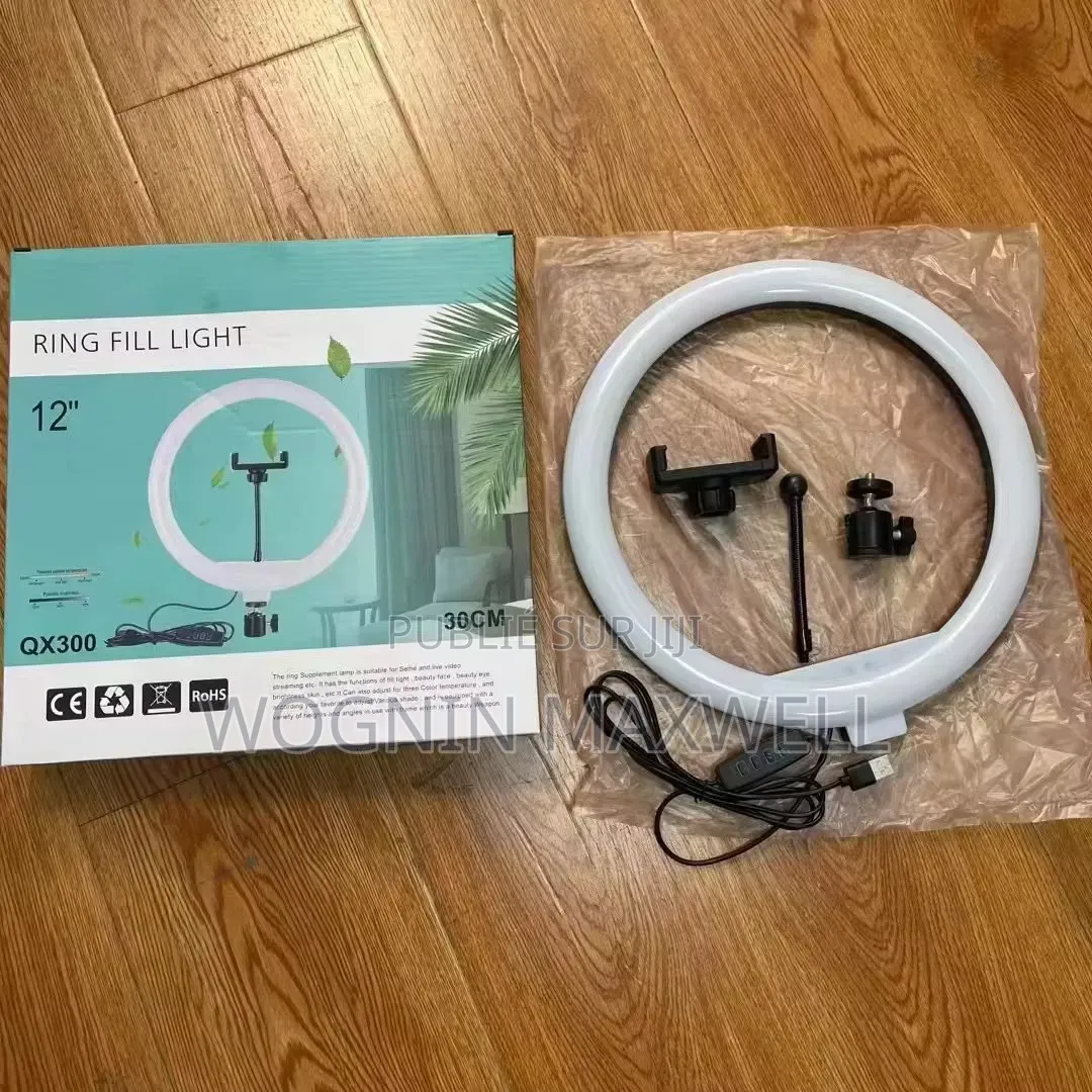 Ring Fill Ligth LED 12(30cm) Avec Trepids