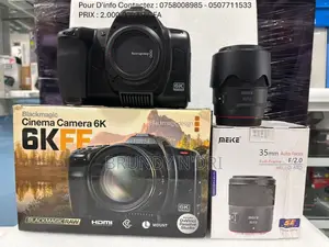 Camera Cinema Blackmagic Pocket G2 + Objectif Meike 35mm F/2.0