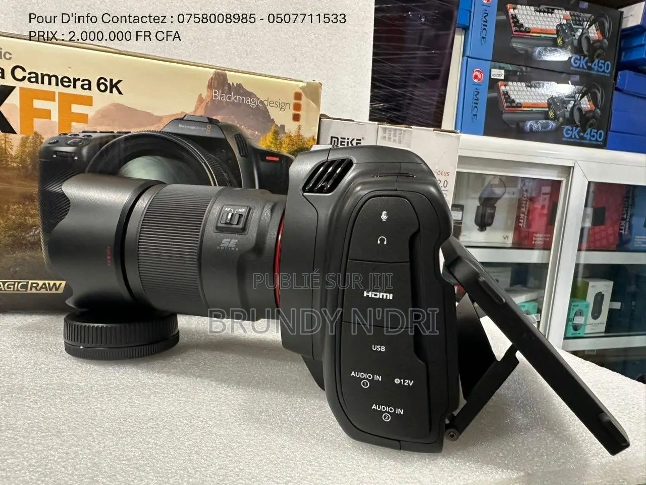 Camera Cinema Blackmagic Pocket G2 + Objectif Meike 35mm F/2.0