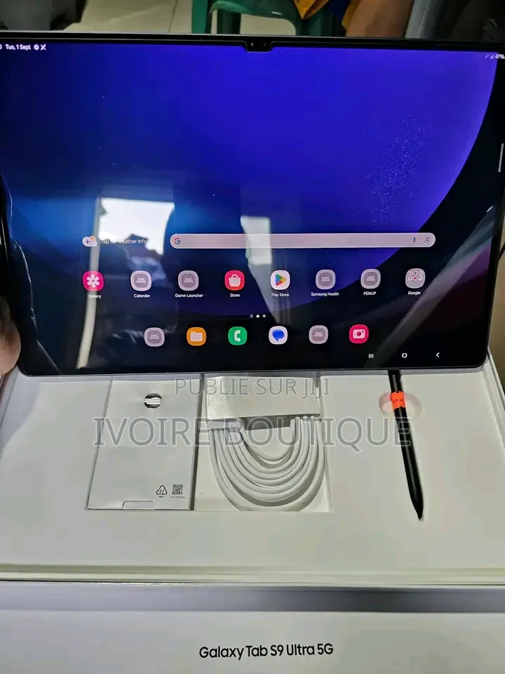 Nouveau Samsung Galaxy Tab S9 Ultra 256 GB Noir