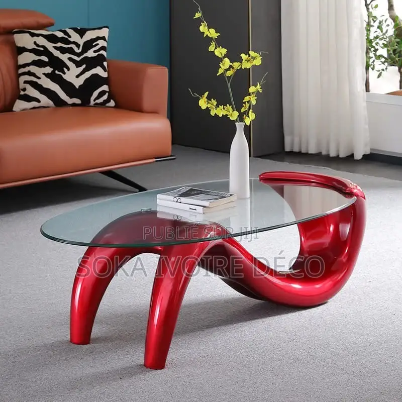 Table Basse Centrale Vitrée