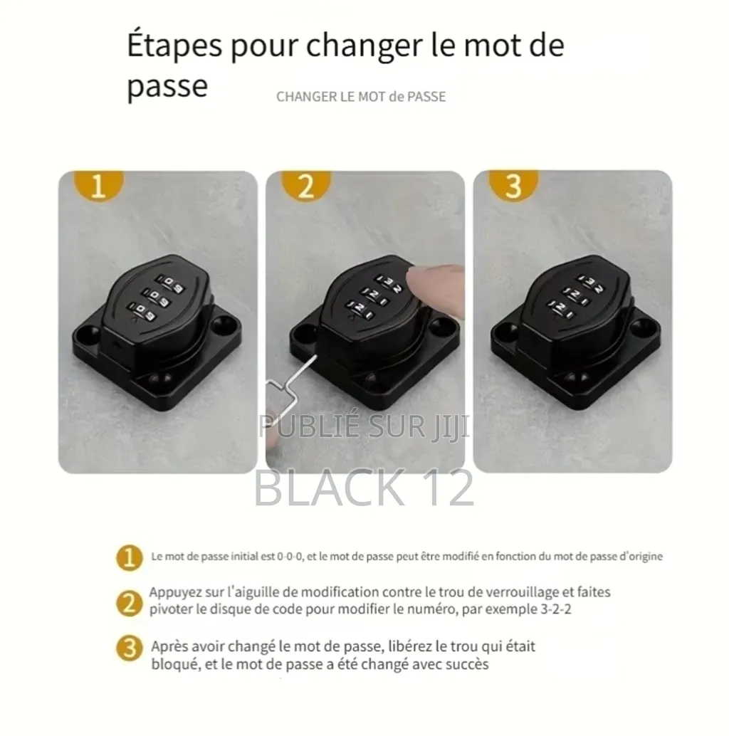 Serrure À Combinaison Robuste Pour Porte d'Armoire