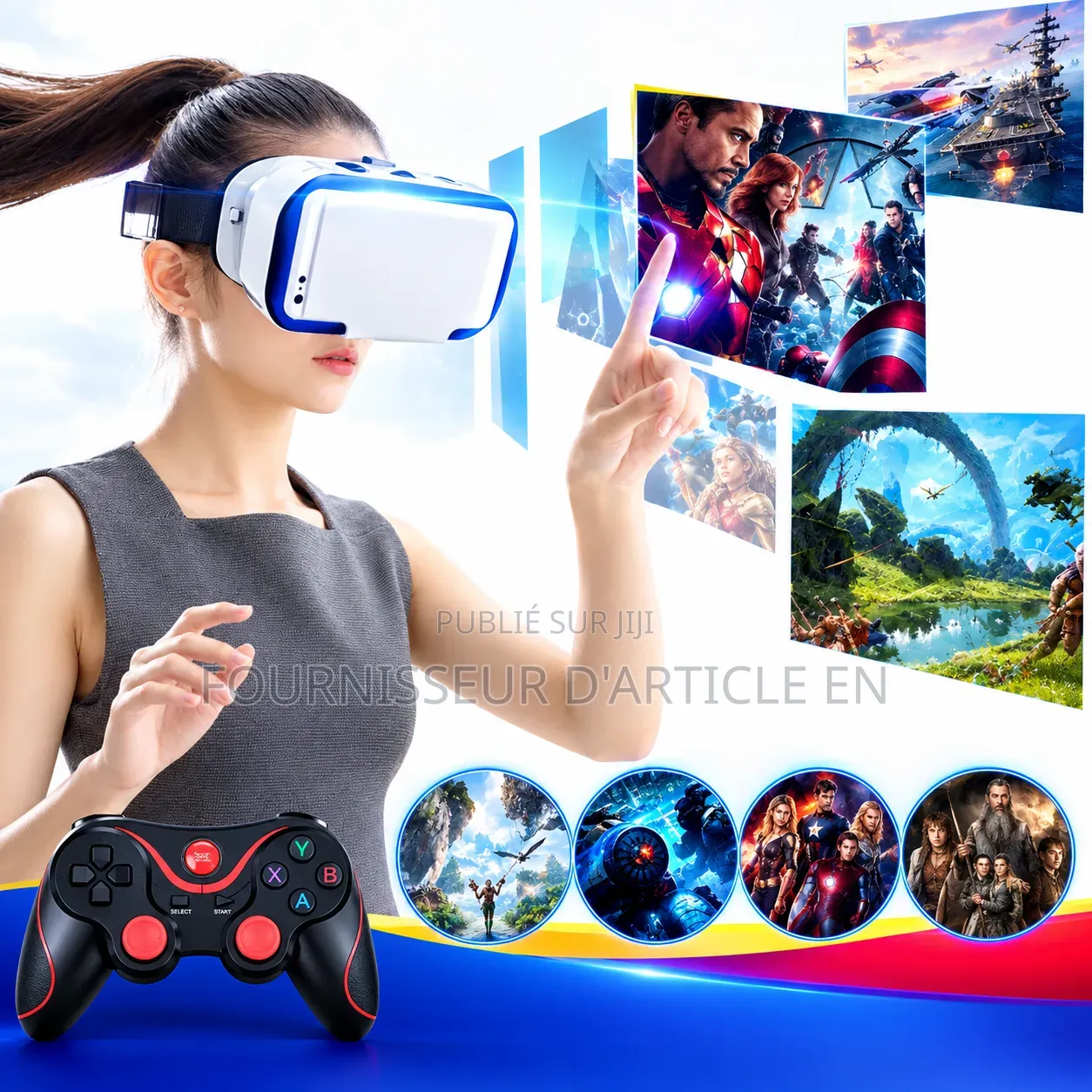 Casque Réalité Virtuelle Panoramique.