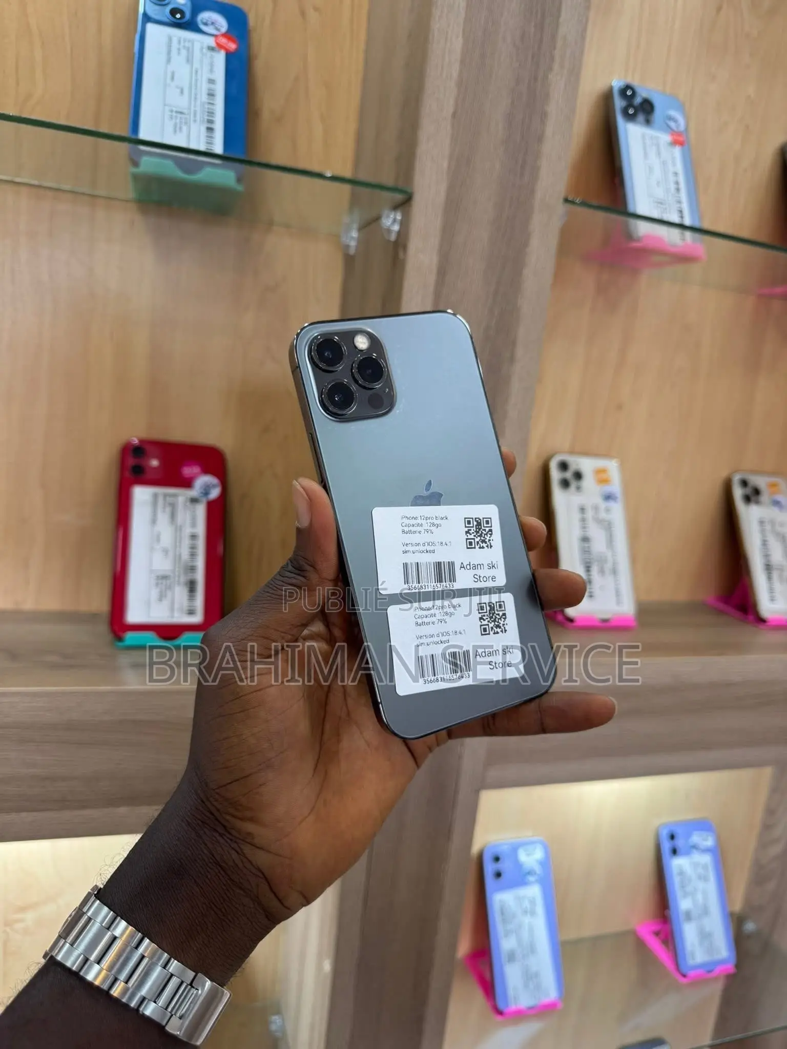 Pomme iPhone 12 Pro 256 GB Noir