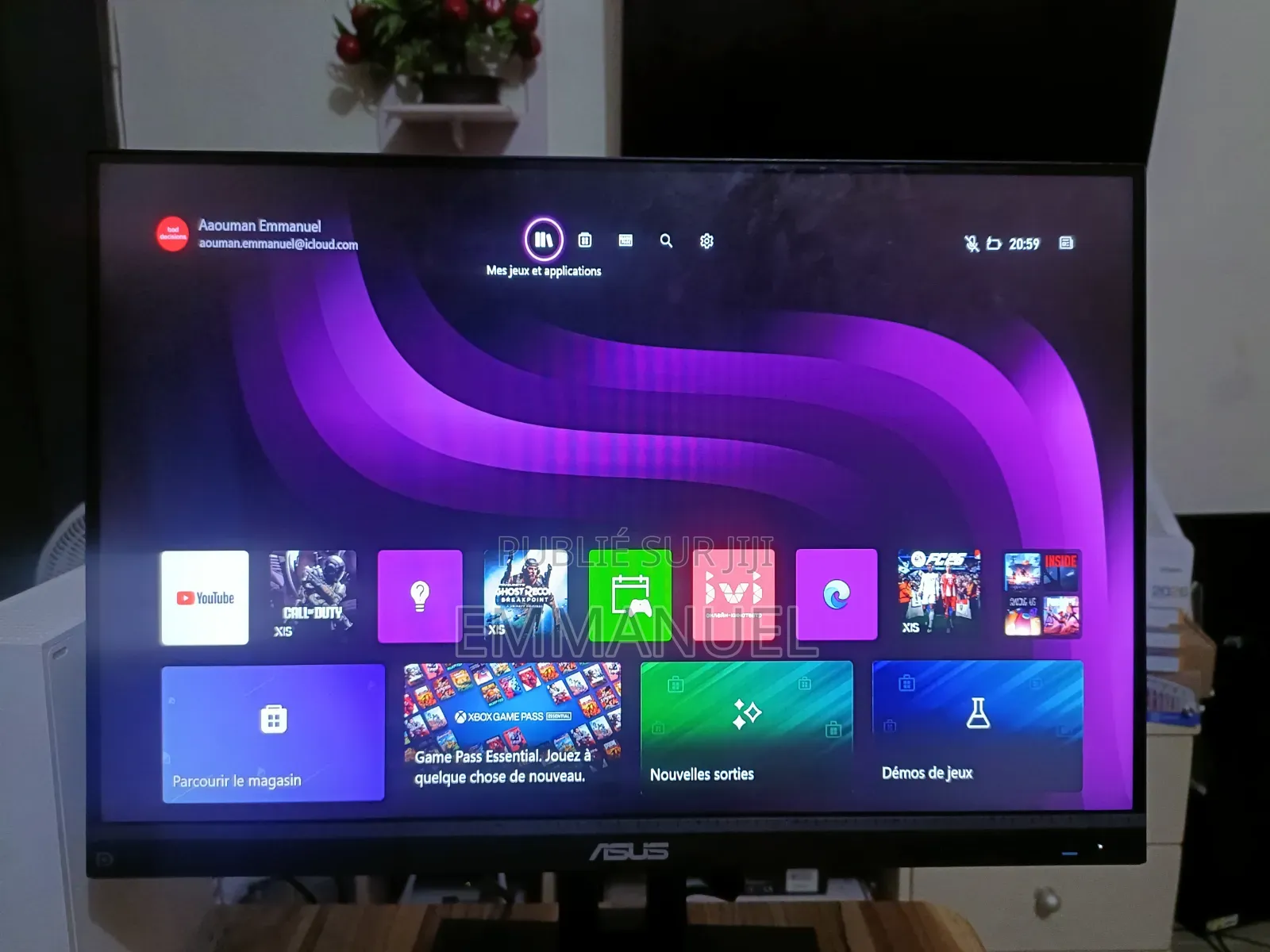 Écran ASUS 24 Pouces Sans Bordure