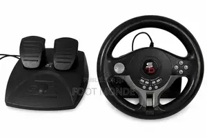 Volant + Pédales Pour Jeu De Voiture Ps4 Et Ps5