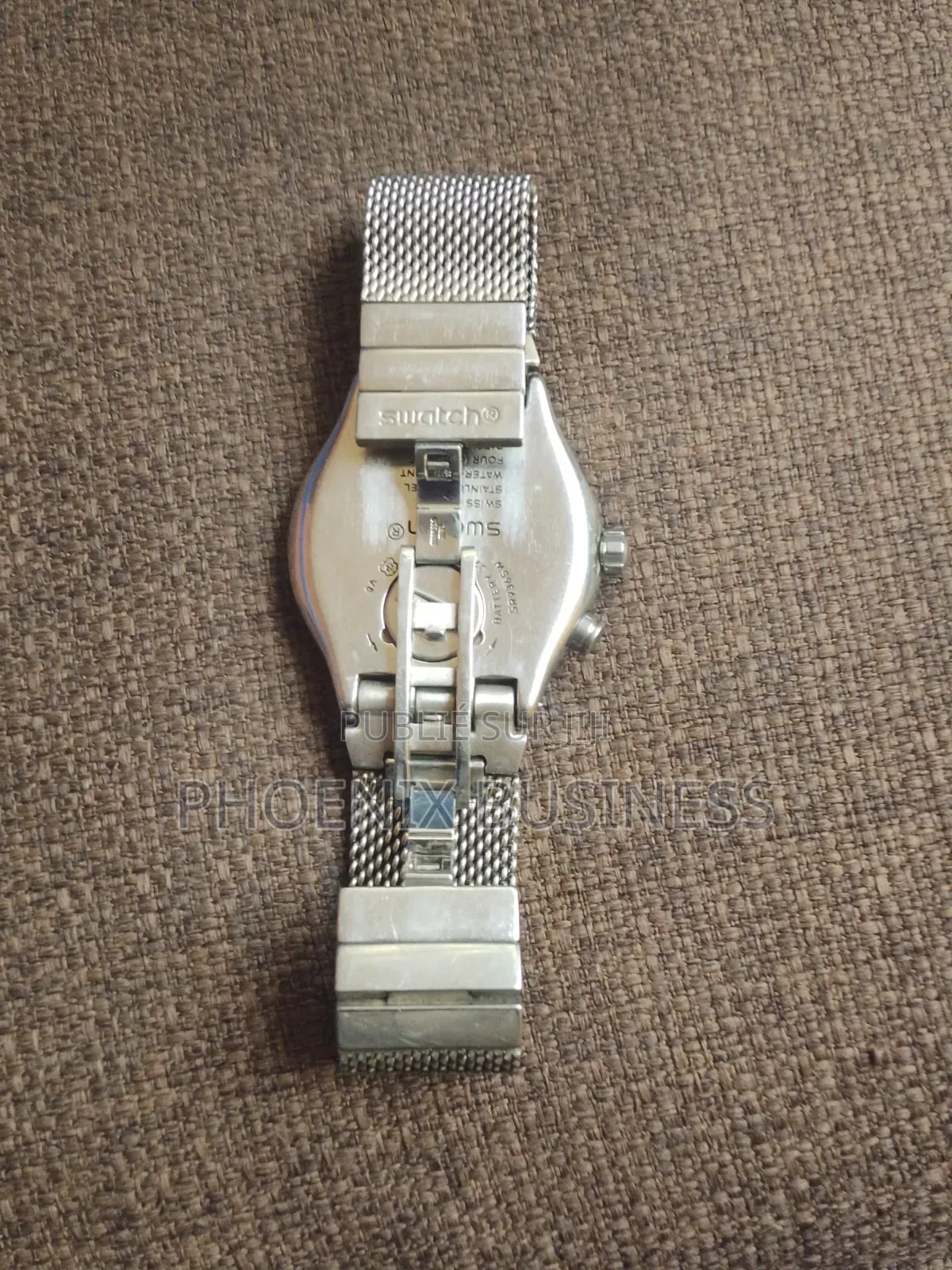 MONTRE SWATCH IRONY CHRONO SILVERISH (Pour Pièce Où Réparation) 15000f