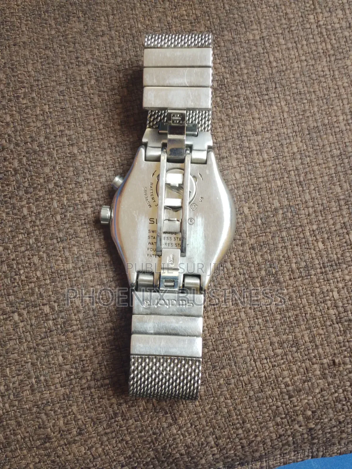 MONTRE SWATCH IRONY CHRONO SILVERISH (Pour Pièce Où Réparation) 15000f