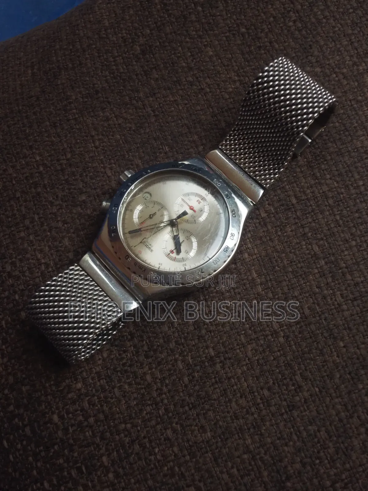 MONTRE SWATCH IRONY CHRONO SILVERISH (Pour Pièce Où Réparation) 15000f