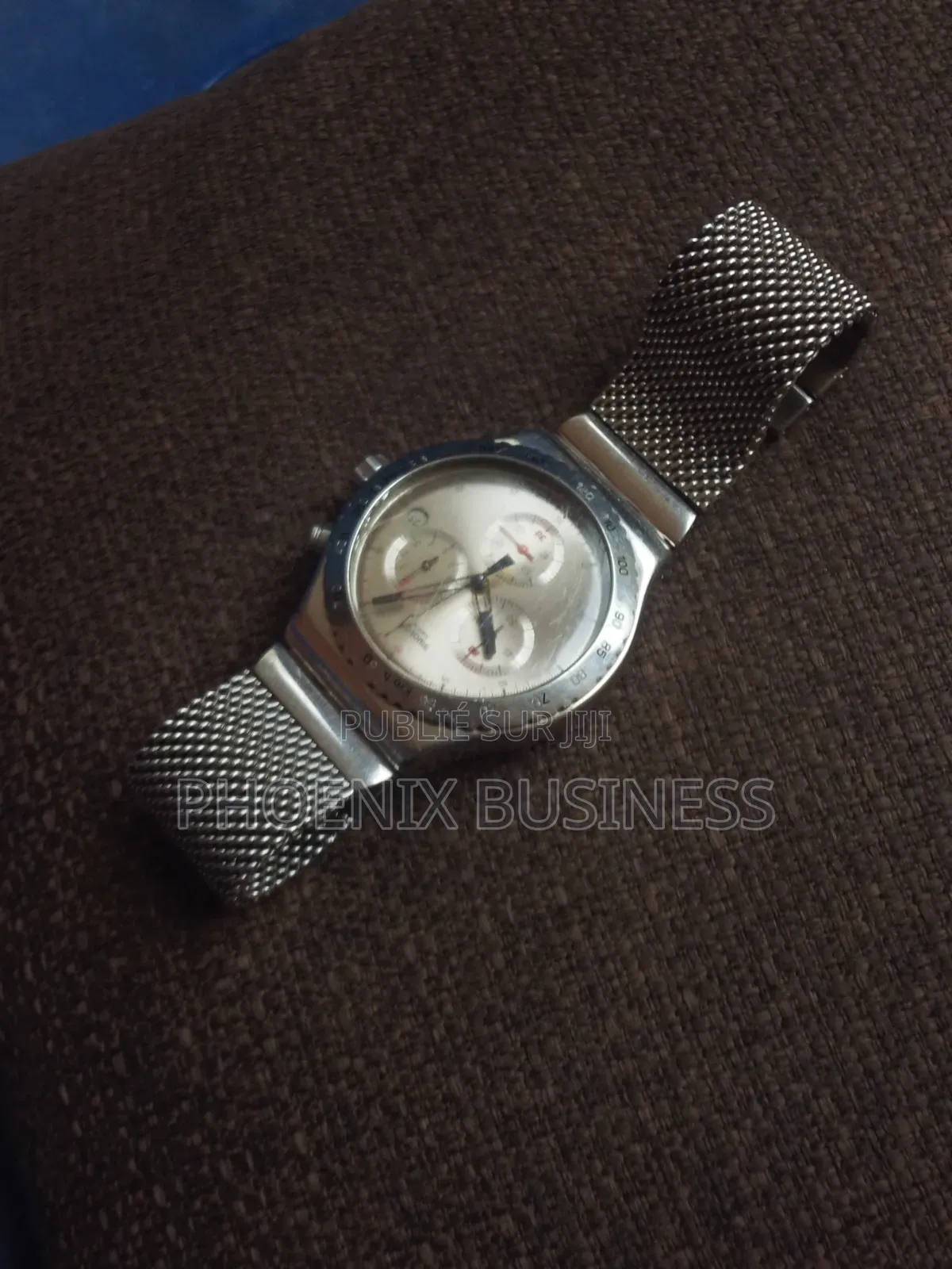 MONTRE SWATCH IRONY CHRONO SILVERISH (Pour Pièce Où Réparation) 15000f
