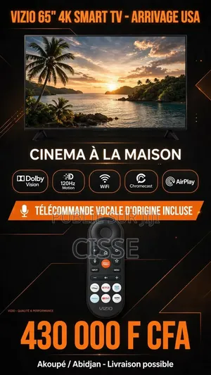 Vizio 65 " Smart TV Usa_ Telecommande d'Origine