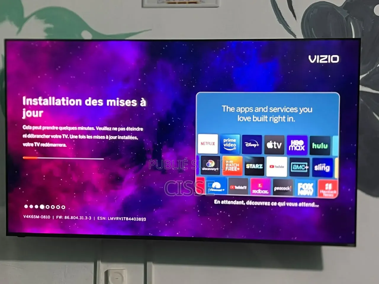 Vizio 65 " Smart TV Usa_ Telecommande d'Origine
