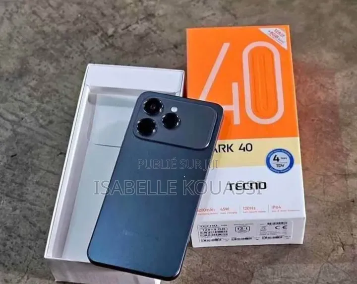 Nouveau Tecno Spark 40 128 GB Gris