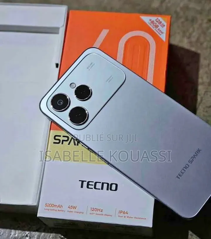 Nouveau Tecno Spark 40 128 GB Gris