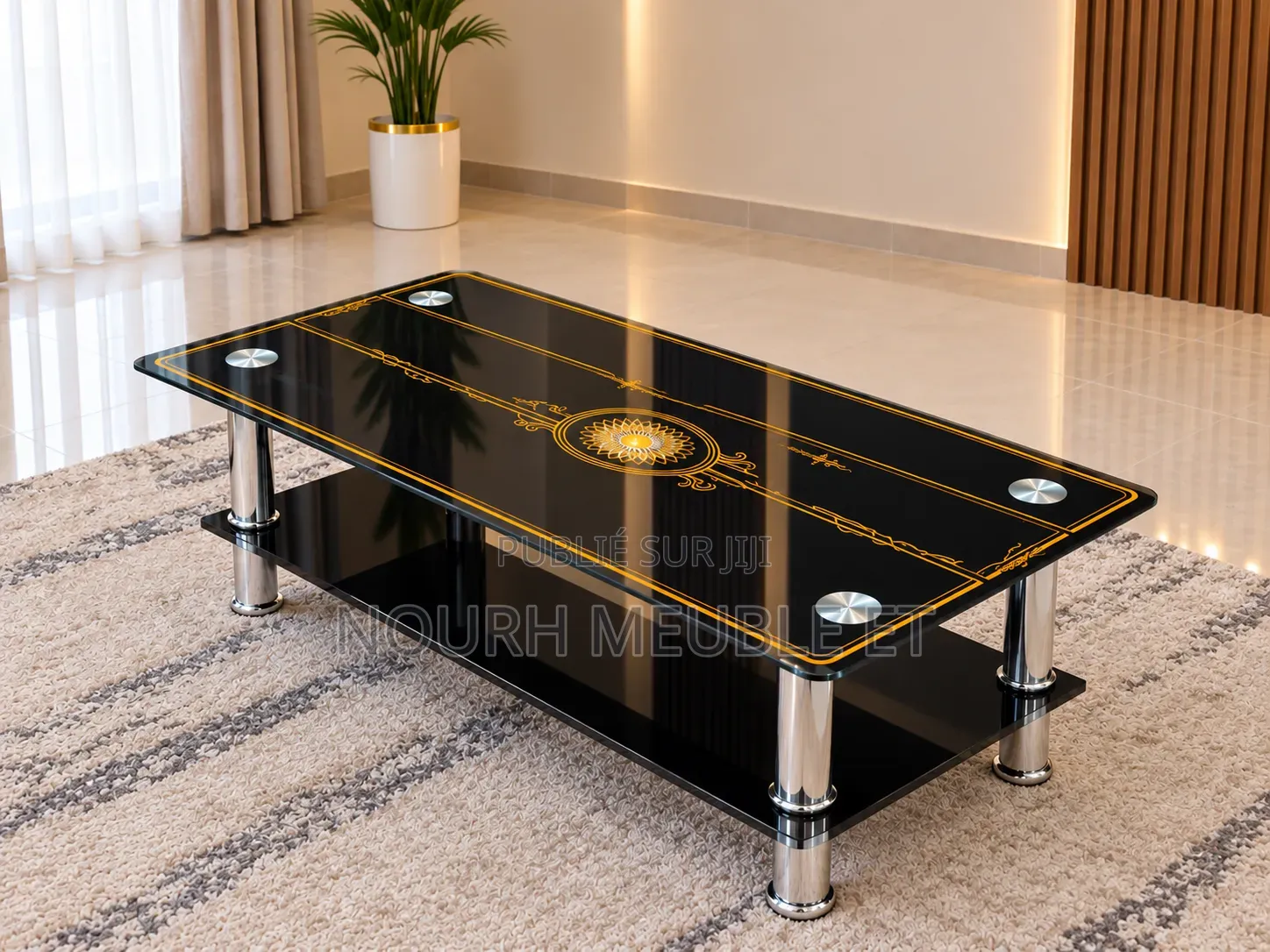 Table Basse Centrale Vitrée