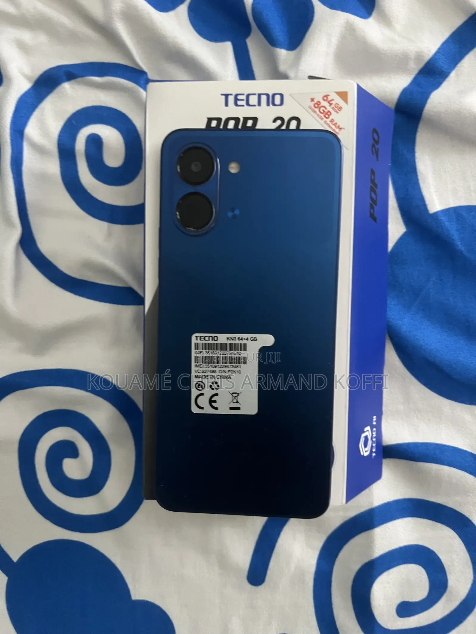 Nouveau Tecno Pop 20 64 GB Bleu