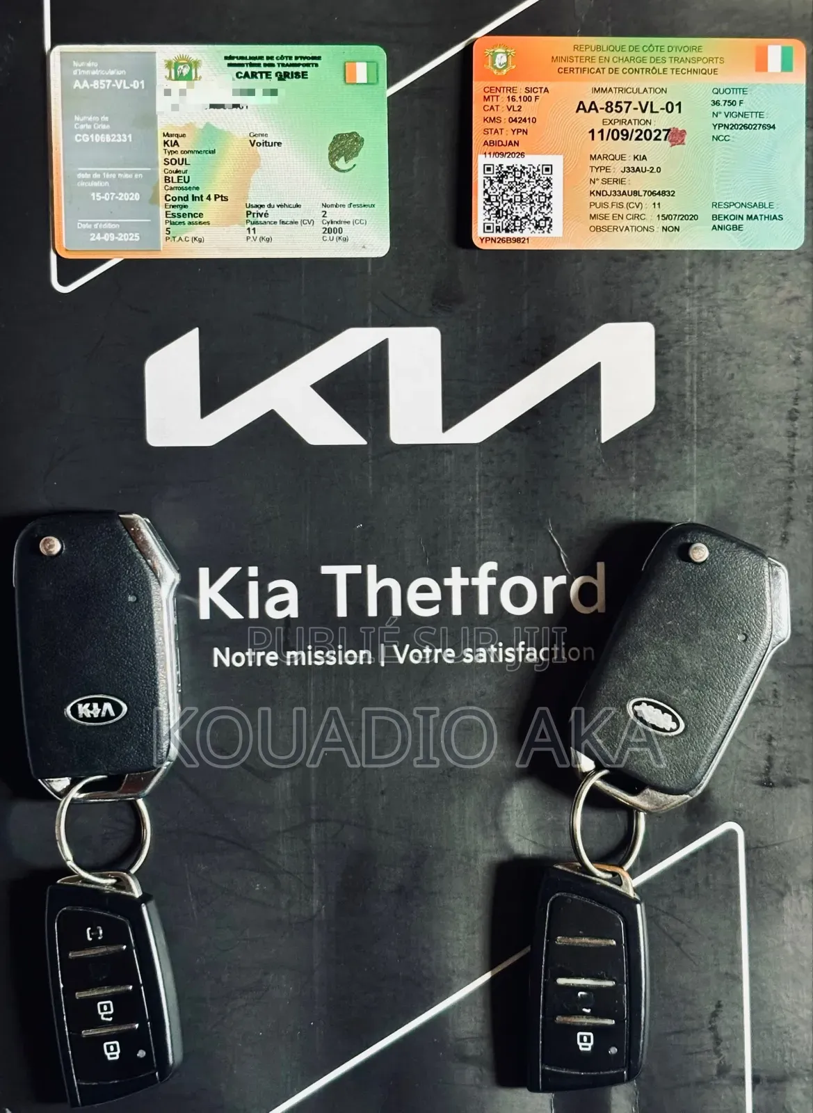 Kia Âme EX 2020 Bleu
