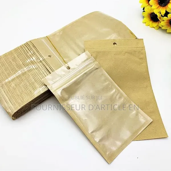 100 Sacs en Papier Kraft Pour l'Emballage