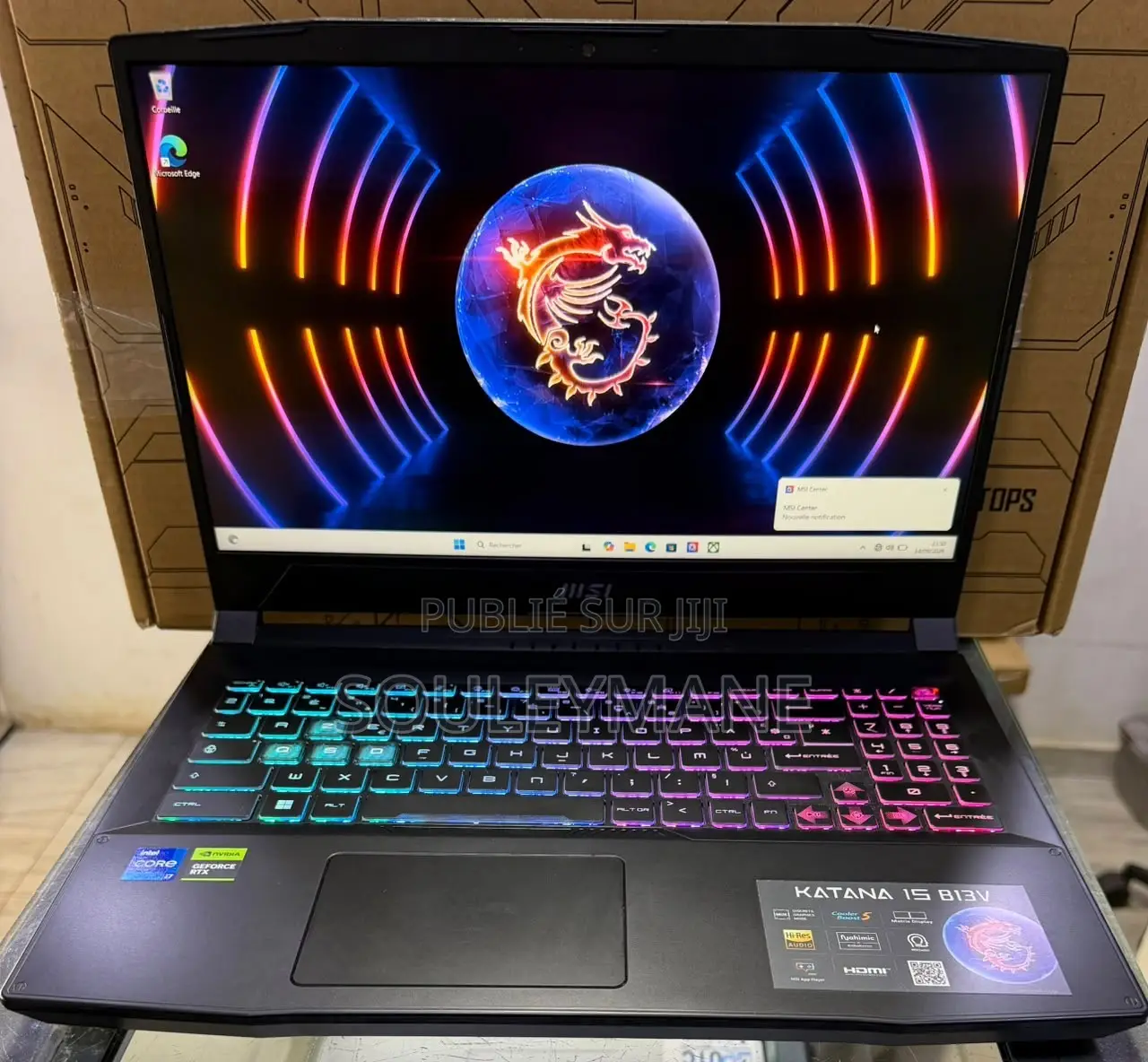 Nouveau Ordinateur portable MSI Katana 15 16GB Intel Core i7 SSD 512GB
