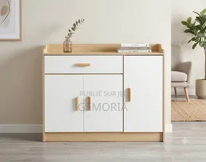 Meuble Bas Buffet d'Appoint Scandinave Bimatière