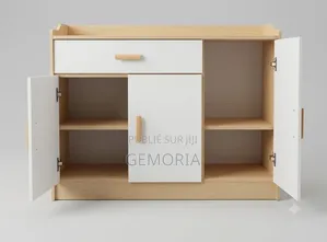 Meuble Bas Buffet d'Appoint Scandinave Bimatière