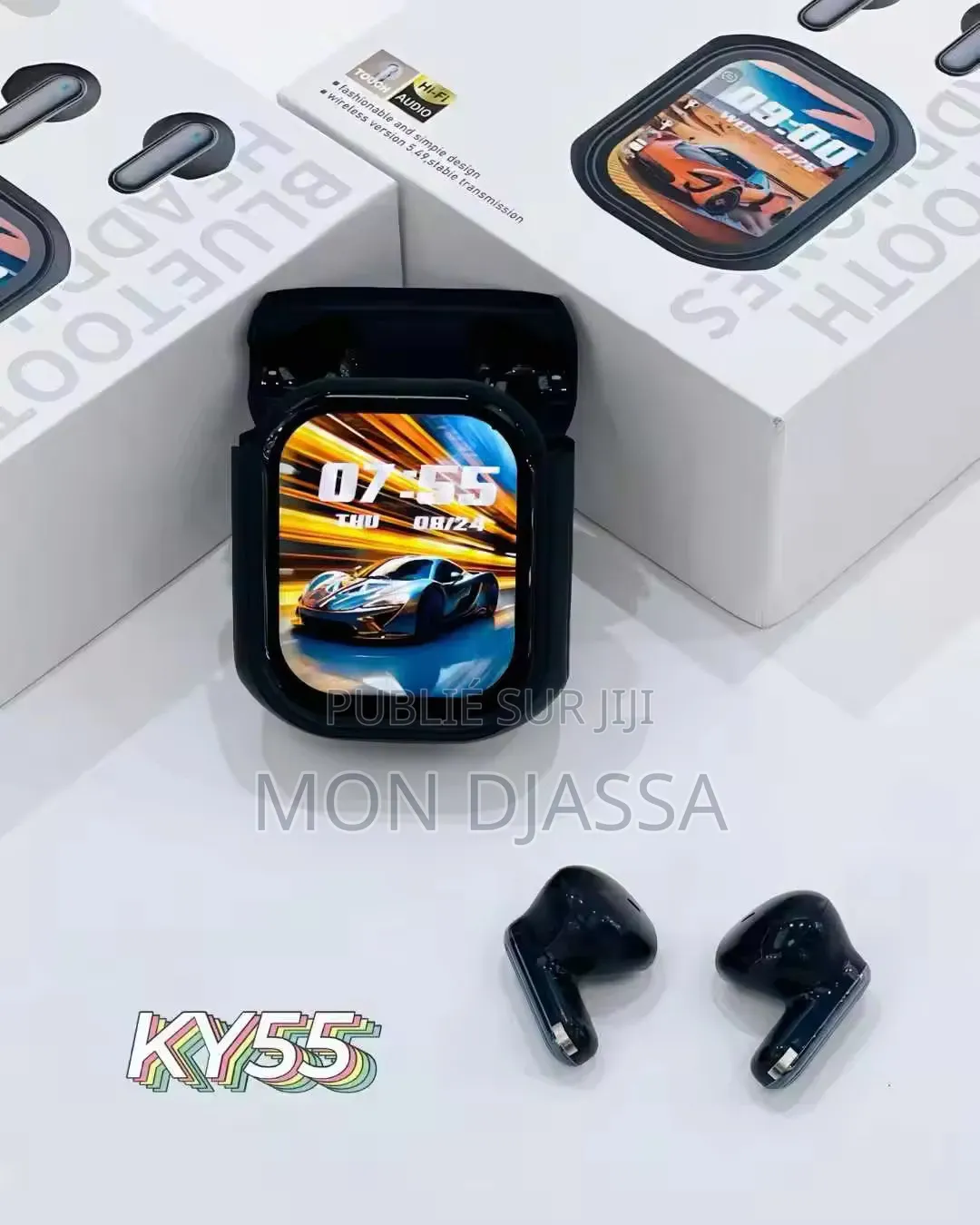 KY55 TWS Écouteur Hi-Fi À Écran Tactile