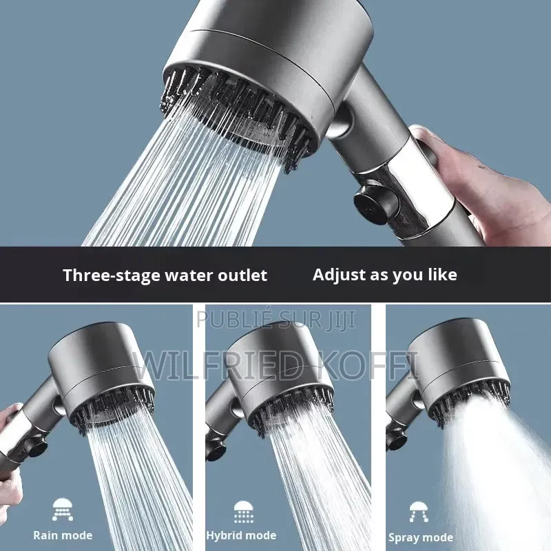 Pommeau De Douche Turbo Haute Pression Avec Flexible