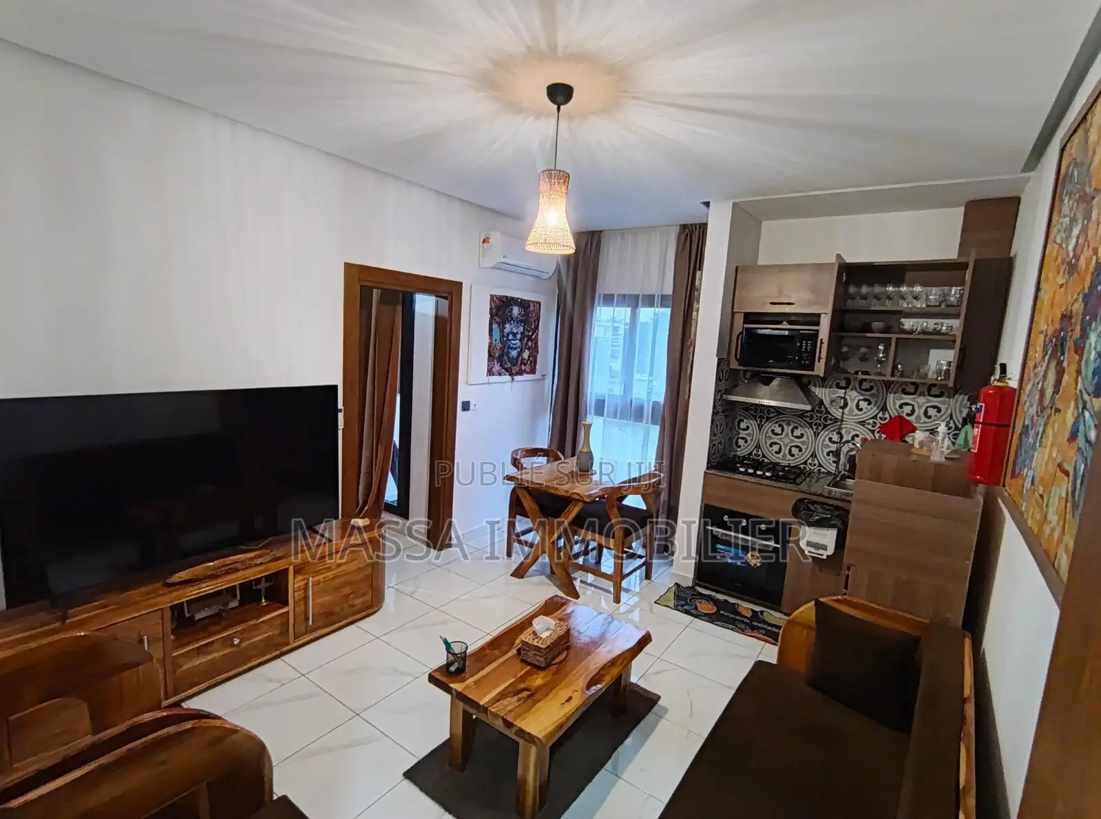 Meublé 1chbre Appartement dans Massa Immobilier, Cocody à Louer