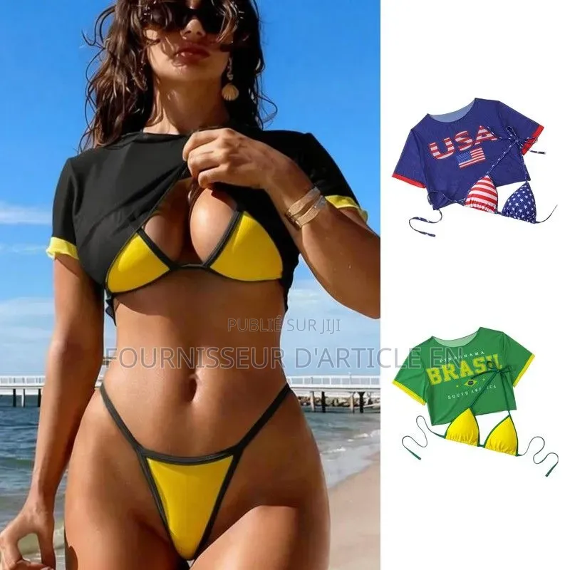 Ensemble Bikini Trois Pièces Sexy.
